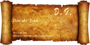 Darab Ida névjegykártya